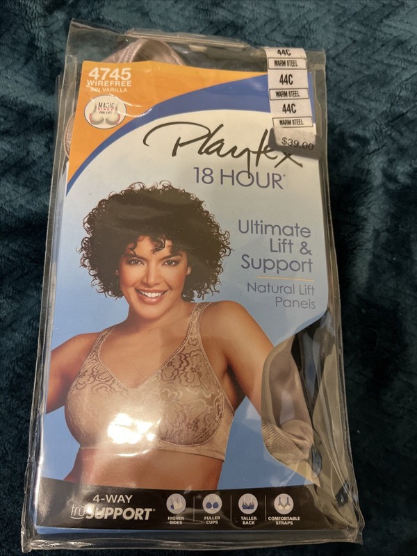 44C(4745) 18 Hour  Wireless Support T-Shirt Bra, Ultimate Lift & TruSupport-