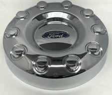 NEW 2017-2024 Ford F-450 F450 F-550 F550 FRONT 2wd Wheel Chrome Center Hub Cap