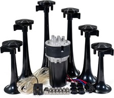 Musical Air Horn Godfather Theme 6 Trumpets 127.7db 12v Durable Abs Musical Air Horn Godfather Theme 6 Trumpets 127.7db 12v Durable Abs