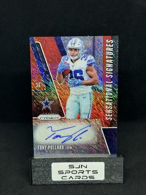 2019 PRIZM AUTOGRAPH FOTL RED SHIMMER TONY POLLARD AUTO /25