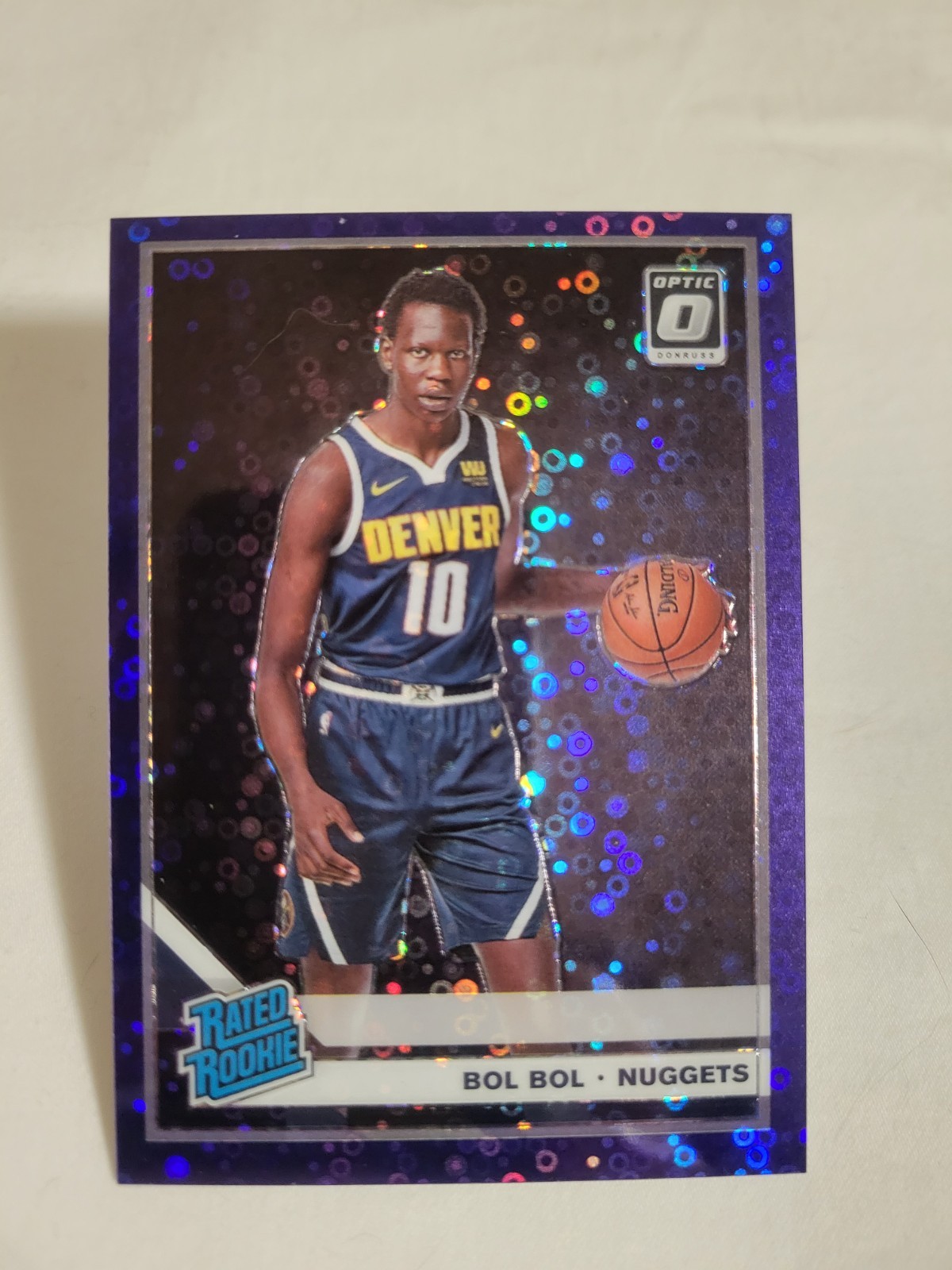2019-20 Donruss Optic Rated Rookie #162 Bol Bol Purple Fast Break Prizm /95 RC