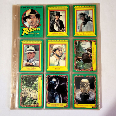 1981 Topps Raiders of the Lost Ark Trading Cards Complete Set 1-88 (779)