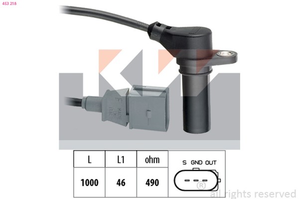 Kurbelwellensensor Impulsgeber KW 453 218 FüR VW 3B5 3B6 Passat 3B2 3B3 Skoda B5-image