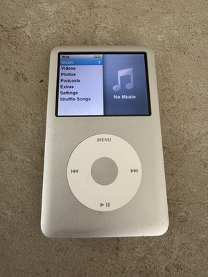 Apple iPod Classic 6th Generation 120gb Silver Grade C -read