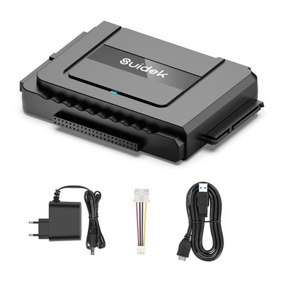 USB 3.0 to SATA IDE Adapter, External IDE Hard Drive Readout Adapter for Un...