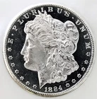 1884 CC MORGAN DOLLAR**CAMEO DMPL**BLK MIRRORS**GEMBU++++ NR #64875