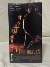 Unforgiven 1993 VHS Western Film Clint Eastwood, Morgan Freeman