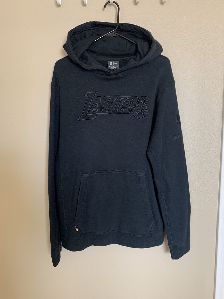 nike lakers hoodie black