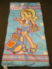 Vintage Polly Pocket Childs Kids Sleeping Bag 53” X 25” Polly Travel Flying