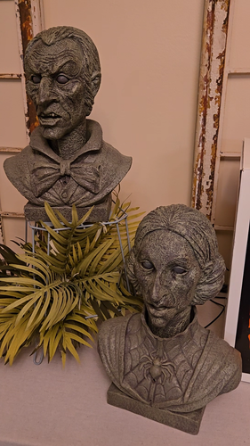 Halloween Haunted Mansion Animatronic Prop 16" TALKING BUST WORKS Gemmy Style - Video 1 of 1