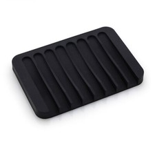 Silicone Soap Holder Bathroom Dish Soapbox Plate Tray Drain Jewelry Holder Wash