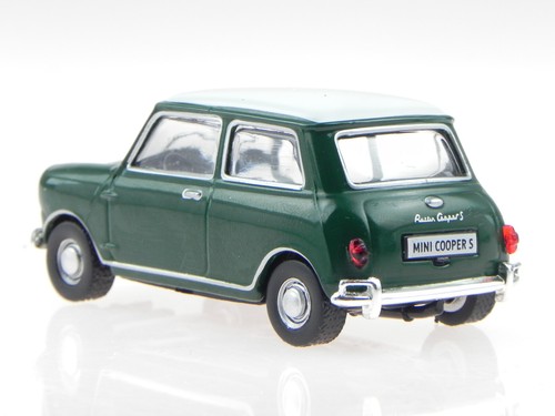 Mini Cooper S Classic verde coche en miniatura en vitrina acrilica 1:43 - Imagen 3 de 4