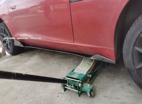 Real Carbon Fiber Car Side Skirts Extension Spoiler For 2014-2024 Jaguar F-TYPE - Picture 17 of 24