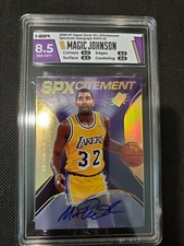 2006-07 MAGIC JOHNSON AUTO SPX GOLD SPXCITEMENT SIGNATURE SP INSERT #4/10! HOF!