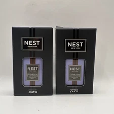Pura Diffuser Fragrance Refill NEST Cedar Leaf & Lavender- Lot Of 2 -0.33oz Each