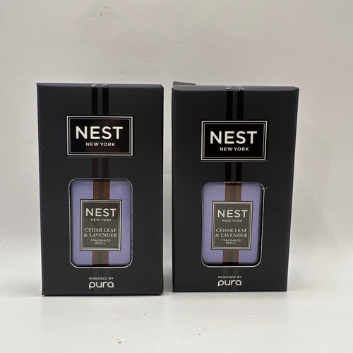 Pura Diffuser Fragrance Refill NEST Cedar Leaf & Lavender- Lot Of 2 -0.33oz Each - 第 1/2 張圖片