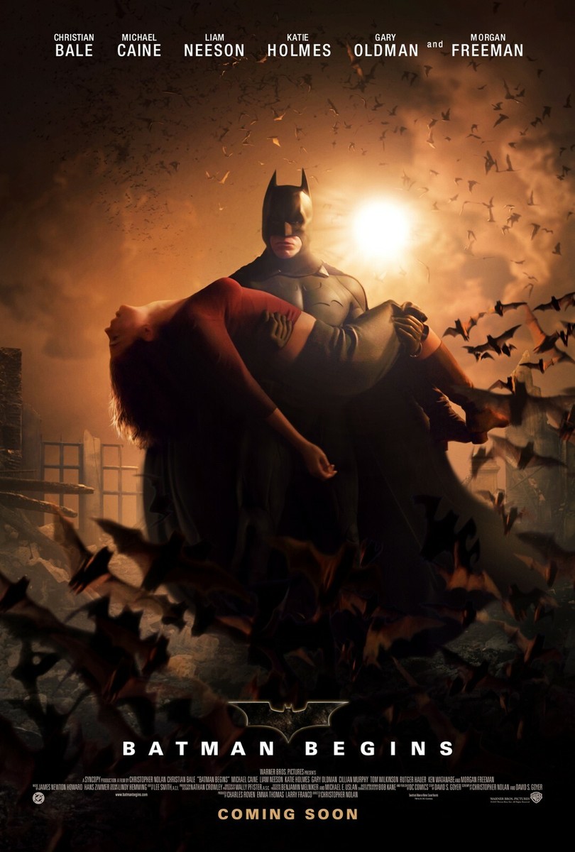 Batman Begins movie poster print (e) - 11
