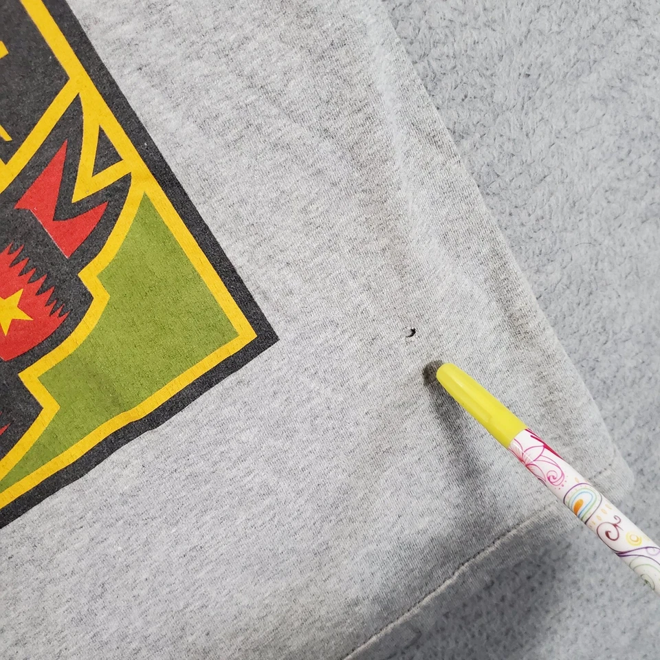 VINTAGE Obey Women Top M Gray Shirt Logo Power To The People Graphic Y2K READ - Image 3 of 4