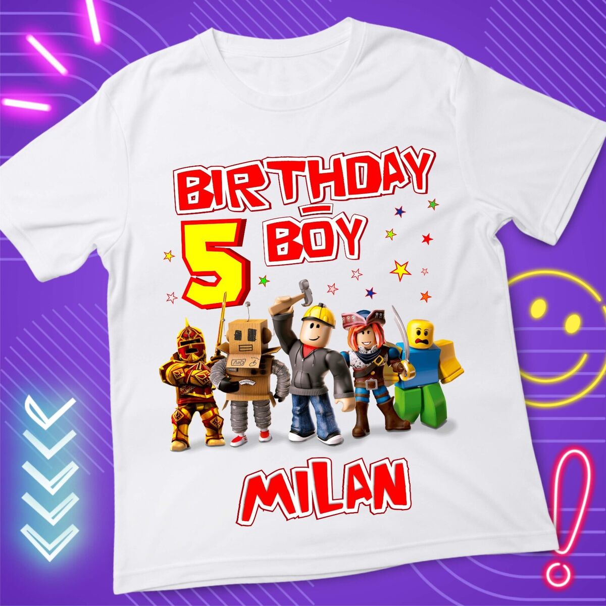 Roblox Personalized Birthday Shirt for Girl