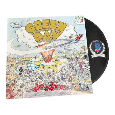 BILLIE JOE ARMSTRONG SIGNED AUTO GREEN DAY DOOKIE ALBUM VINYL LP