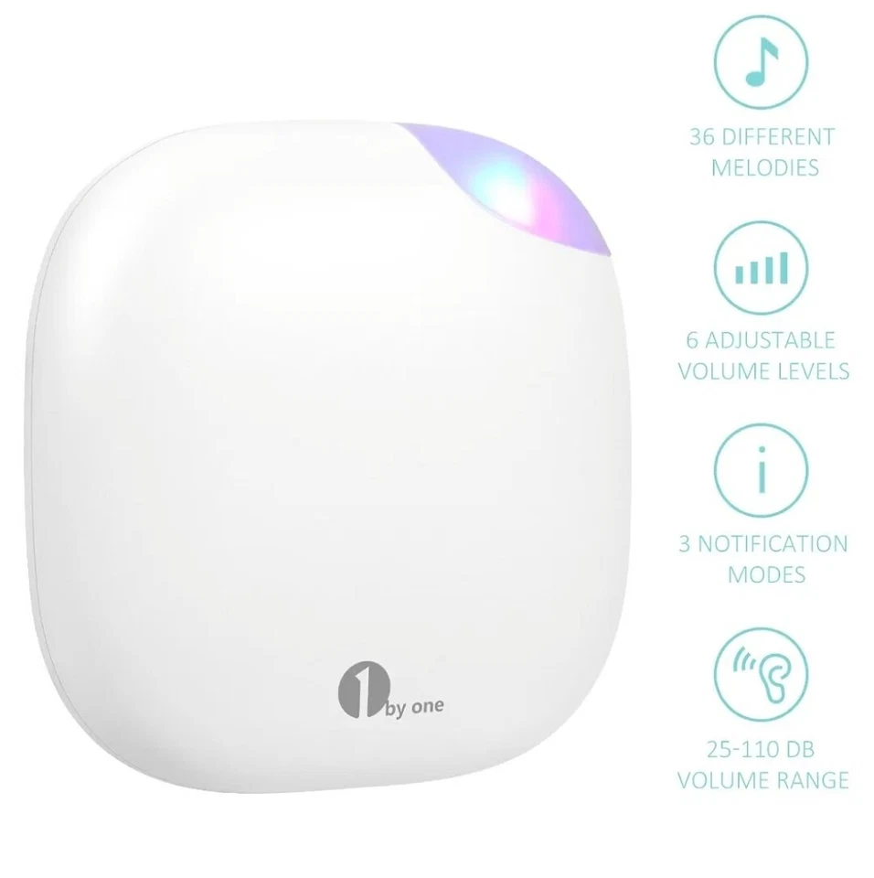 1 by ONE - Easy Chime Wireless Doorbell Kit (2 chimes / 1 transmitter) - Image 3 of 4