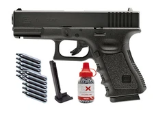 Umarex Glock 19 Gen. 3 CO2 BB Air Pistol Bundle - Includes 12 CO2, 1500 BBs, mag