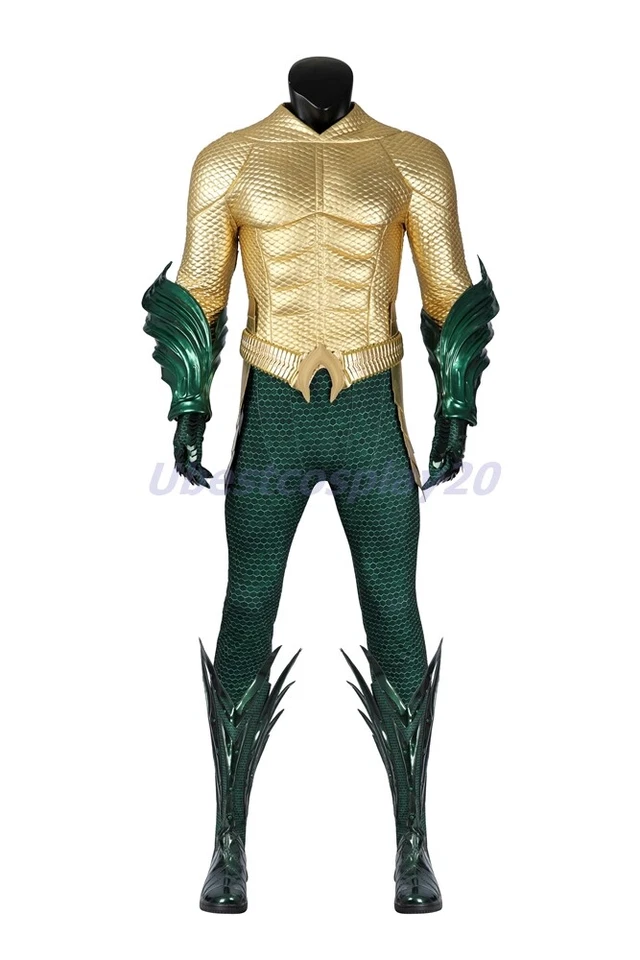 Disfraz de Aquaman Aquaman y el Reino Perdido Cosplay Traje Hecho a Mano Foto 2 de 4
