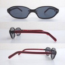 Jean Paul Gaultier 56-0040 JPG Vintage Sunglasses Black RED Limited Edition