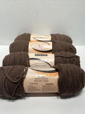 lot of 4 VTG romaxe 313 tan 4167 Wintuk knitting worsted Yarn Skeins Spun in USA