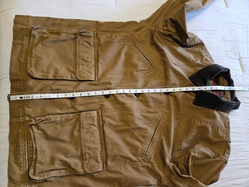 Cabela's Hombre Grande Marrón Forrado en Franela Caza Tiro Chaqueta Tareas Abrigo - Imagen 14 de 24