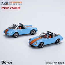 XCarToys x Pop Race 1:64 SINGER 964 Targa Diecast Model Car