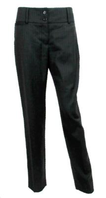 DOLCE & GABBANA BLACK PINSTRIPE VIRGIN WOOL DRESS PANTS SZ.42 | eBay