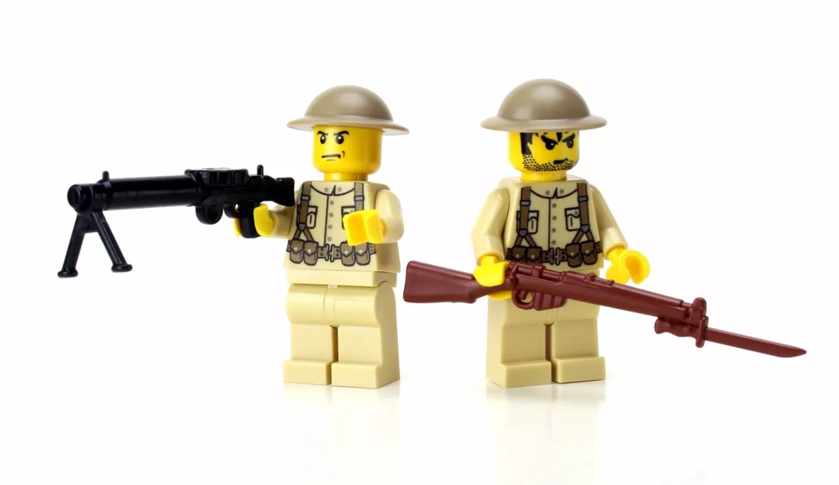 Doughboy Soldiers WW1 Army Soldiers made w real LEGO minifigures