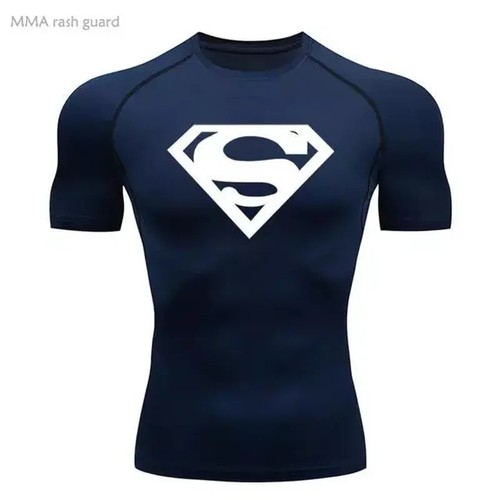 Camisetas Superman Superhéroe Gimnasio Manga Corta Compresión Camisetas Prendas para el torso - Imagen 33 de 37