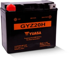 Yuasa GYZ20H High Performance AGM 12V Battery - Maintenance Free
