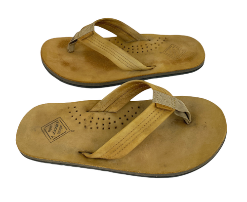 Reef flip flops mens 8 tan brown 