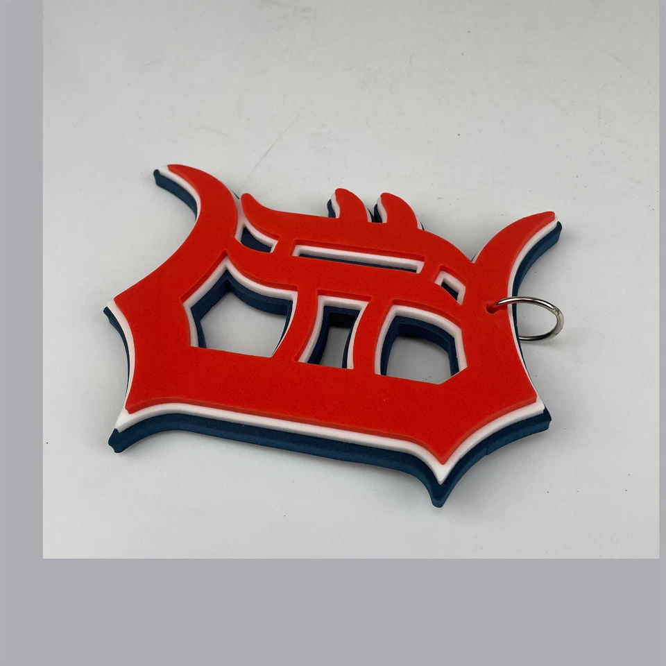 New MLB DETROIT TIGERS ORANGE Jumbo Big Fan Chain Necklace Foam MI USA - Image 2 of 3