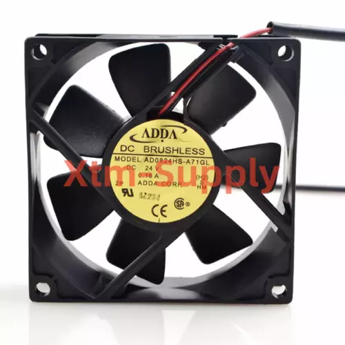 1pc brand new ADDA AD0824HS-A71GL fan 80*80*25mm DC24V 0.16A 2pin AD0824HSA71GL