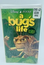 Disney* Pixar A BUG'S LIFE (VHS, 1998)  HOPPER Sealed Bonus Geri’s Game