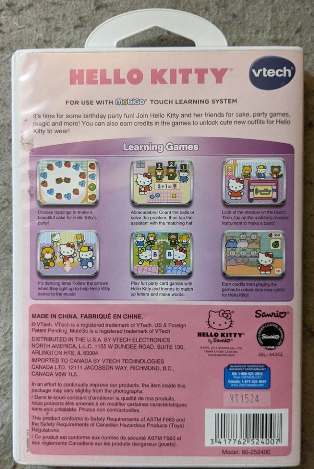 Hello Kitty Birthday Party! [VTech MobiGo] with case - Image 2 of 3