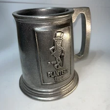 Vintage 1983 WILTON ARMETALE Planters MR. PEANUT Pewter MUG Stein