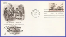 USA5 #1477 U/A ARTCRAFT FDC   Posting a Broadside