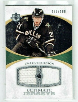 10-11 UD Upper Deck Ultimate  Loui Eriksson  /100  Dual Jerseys