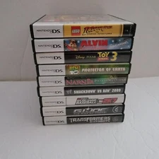 Lot Of  9 Nintendo DS Game Case & Manual ONLY - NO GAMES Replacement Box Insert