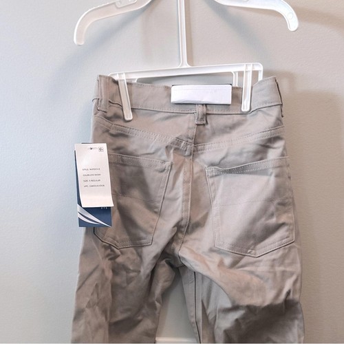 Nautica Boys'Flat Front Stretch Twill Chino Pant,Khaki 5-Pocket boys pants 5 reg - Picture 4 of 6