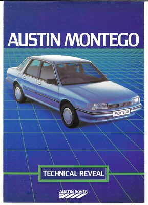 Austin Montego Technical Reveal 1984 UK Market Foldout Brochure For Dealers