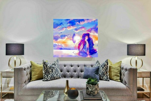 Leinwand Anime Sword Art Online Kirito Asuna Wandbilder-Hochwertiger Kunstdruck - Bild 3 von 8