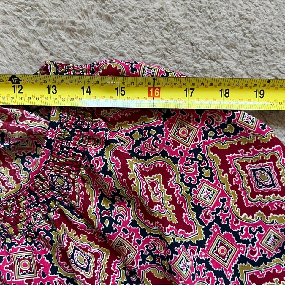 GAP Boho Print Long Sleeve Blouse Women’s Size XL Tall - Image 3 of 4