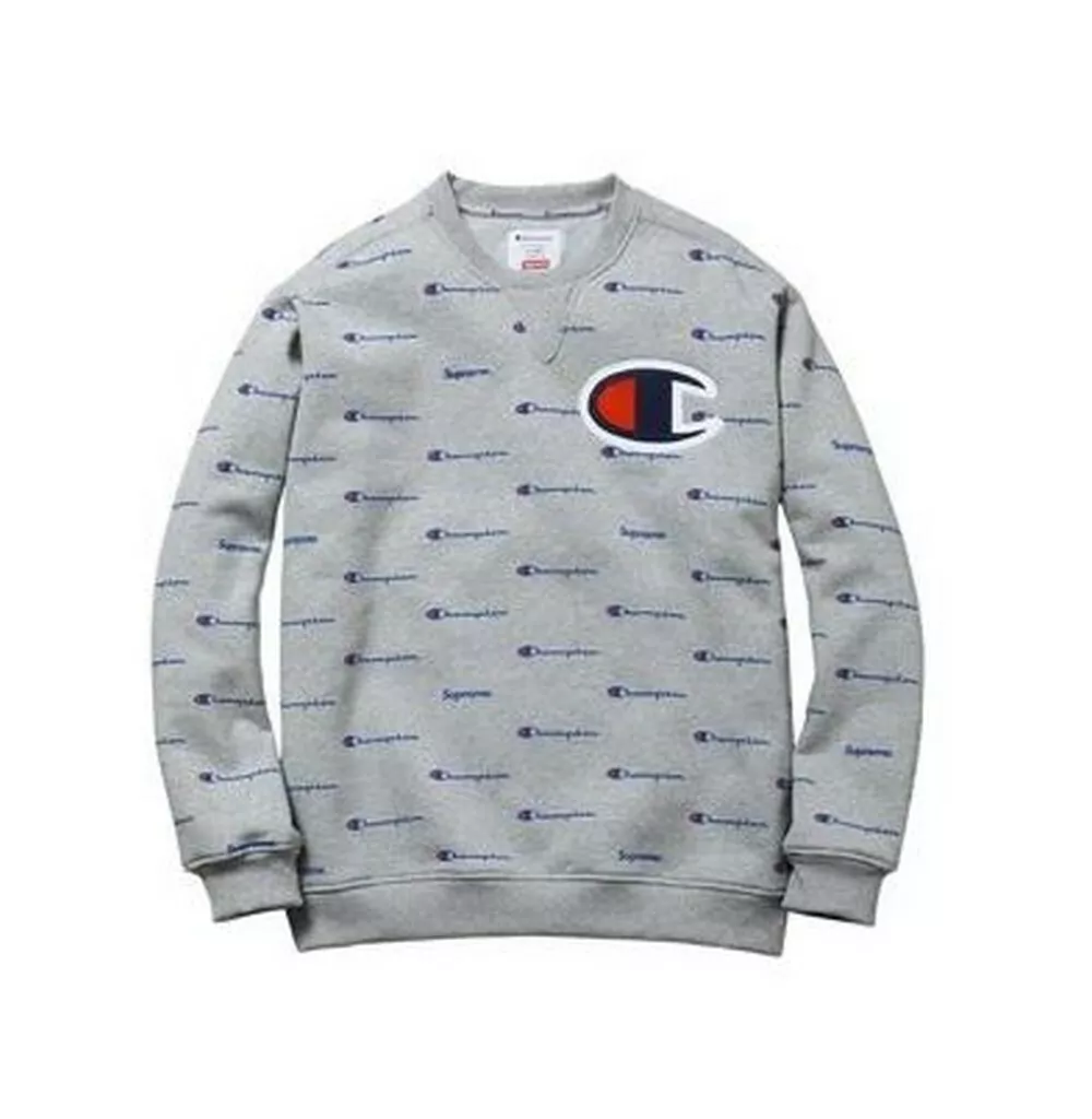 Supreme Champion Script Crewneck gris M F/W 13