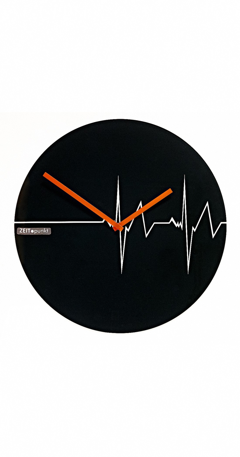 Modern wall clock with quartz movement from Zeitpunkt (Zeit.pun.. ZP 12/5227 NEW